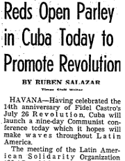 Salazar visits Cuba, passes information to FBI about Stokely Carmichael